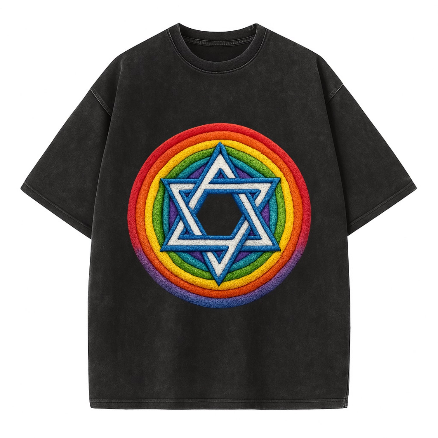 Star of David  - Vintage T-shirt - Black