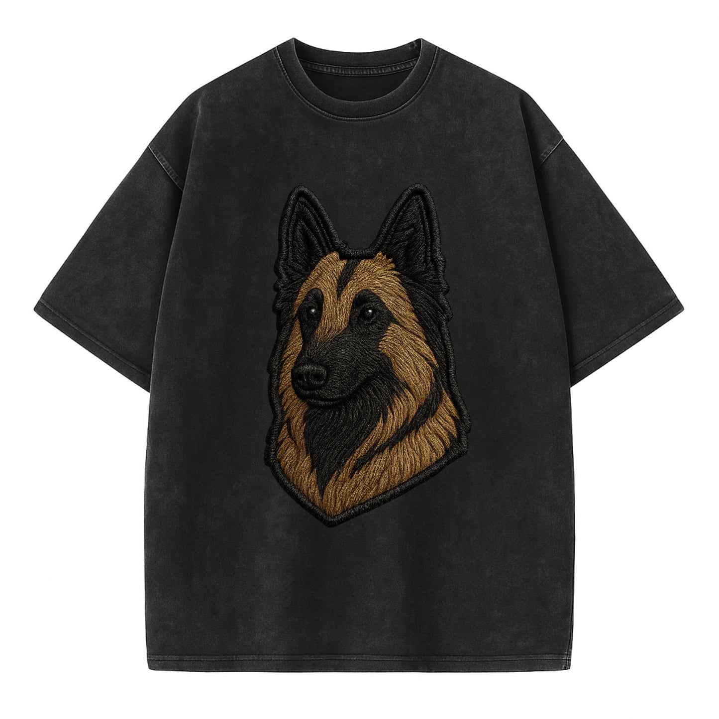 Belgian Tervuren - Trendy shepherd desig - Vintage T-shirt - Black