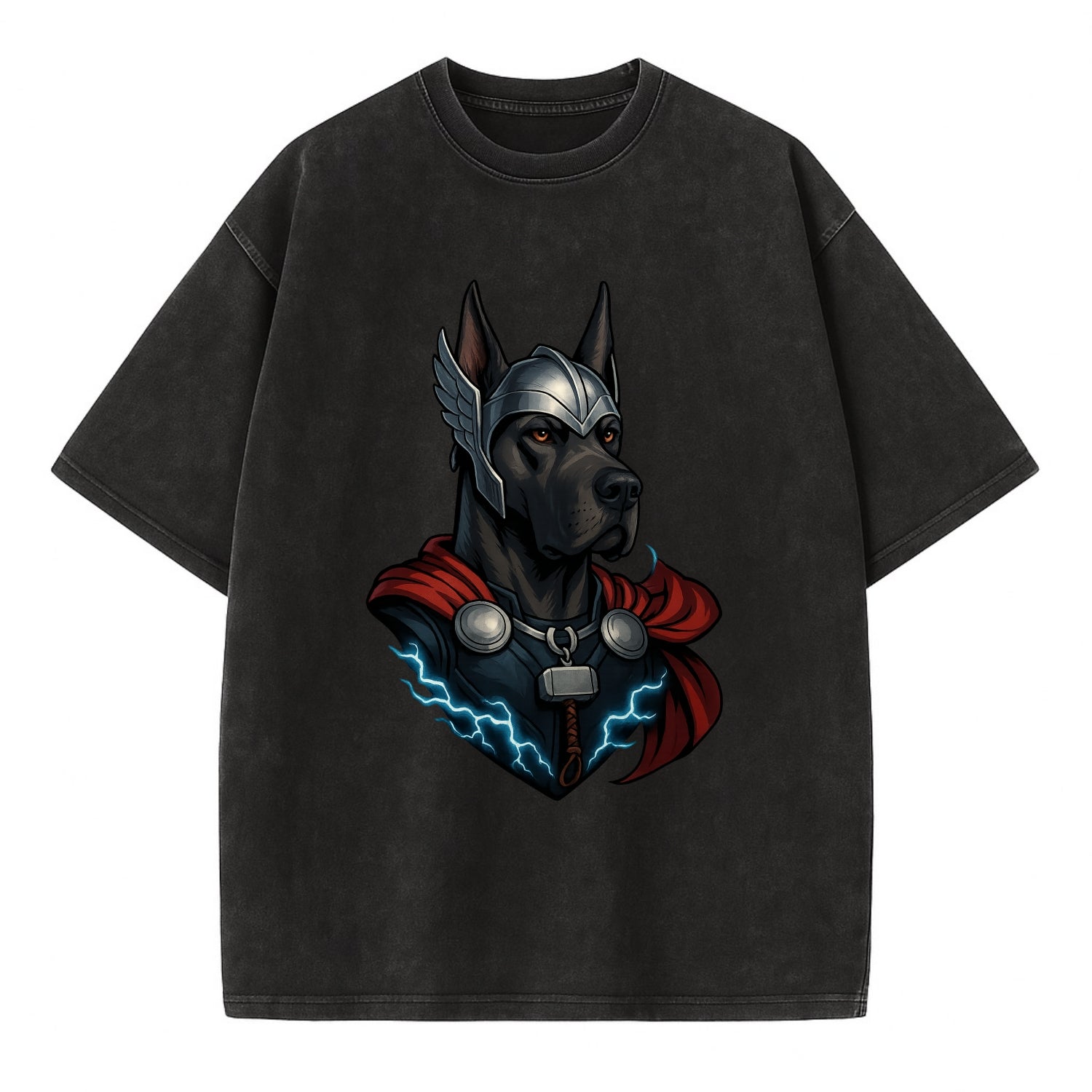 Great Dane Thor  - Vintage T-shirt - Black