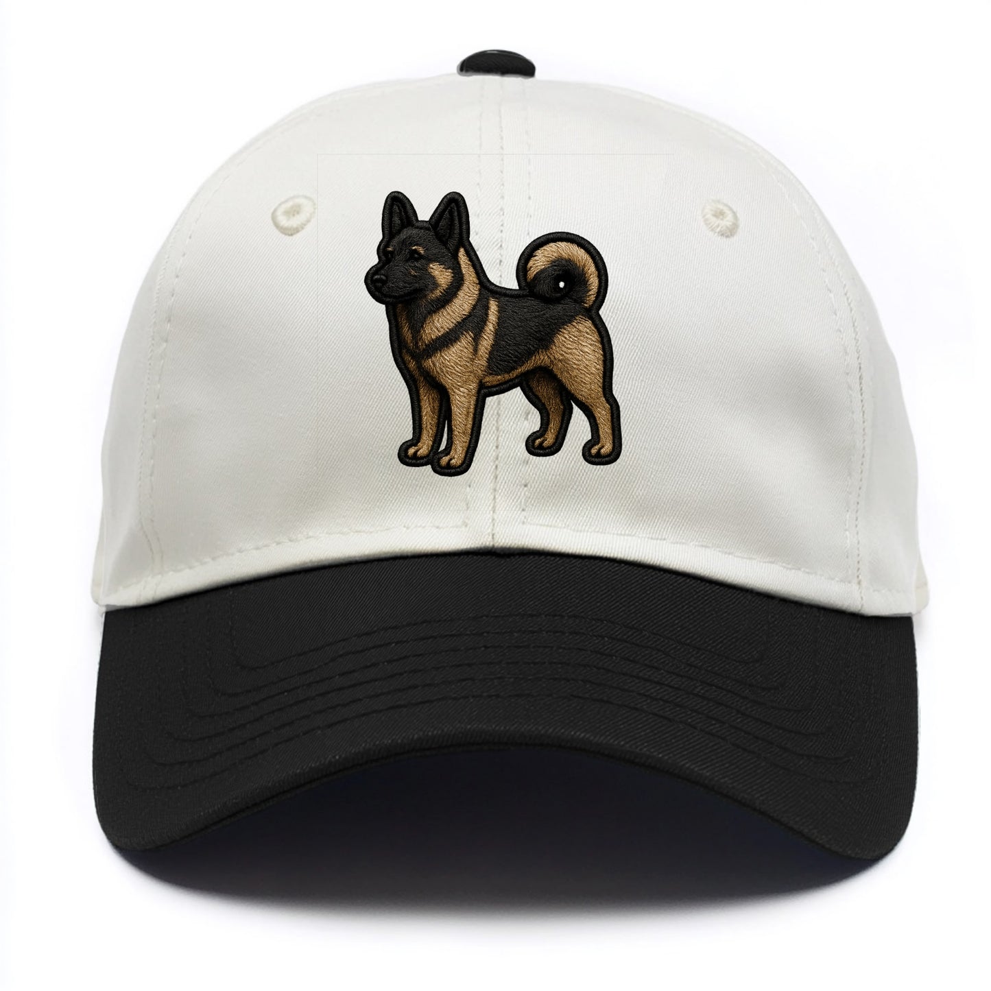 Norwegian Elkhound - Trendy Nordic desig - Two Tone Cap - Black