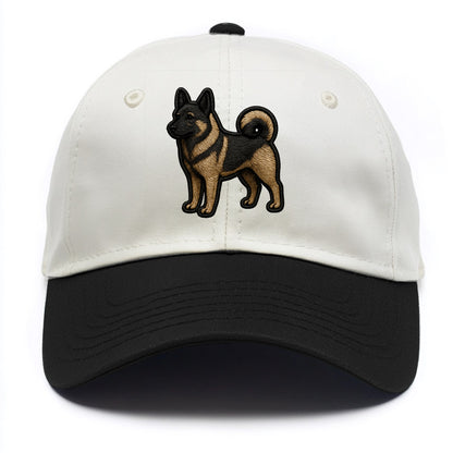 Norwegian Elkhound - Trendy Nordic desig - Two Tone Cap - Black