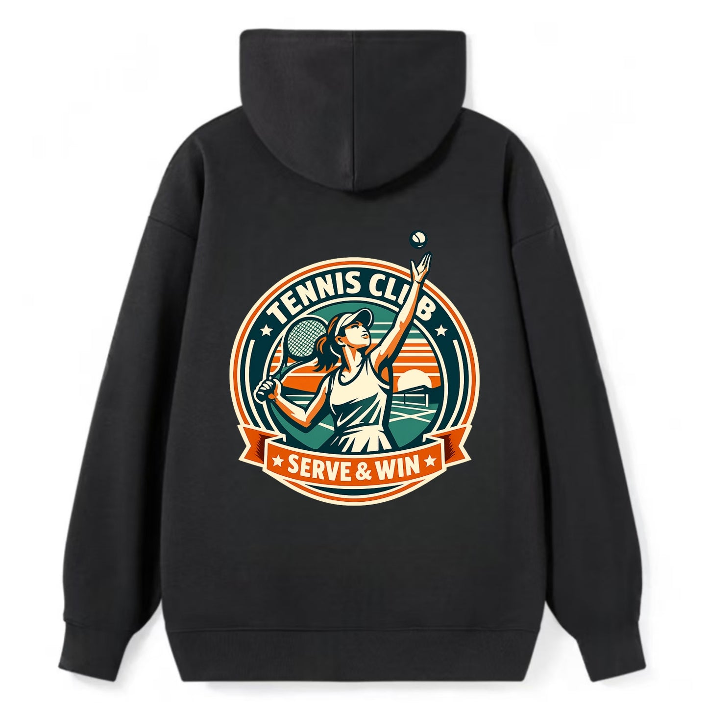 Ace of the Court - Classic Pullover Hoodie - Black