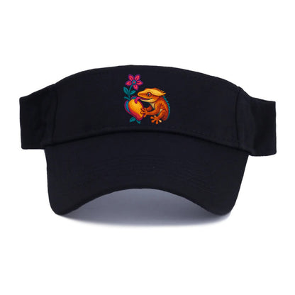 Crested Gecko - Visor - Black