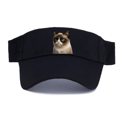 Grumpy Cat Expression  - Visor - Black
