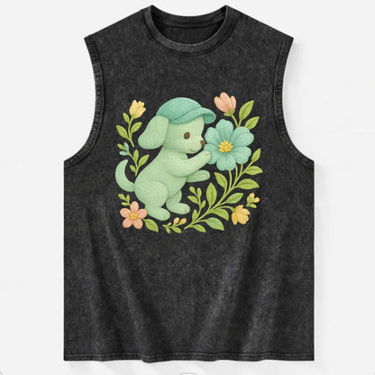 Mint Puppy - Vintage Washed Tank - Black