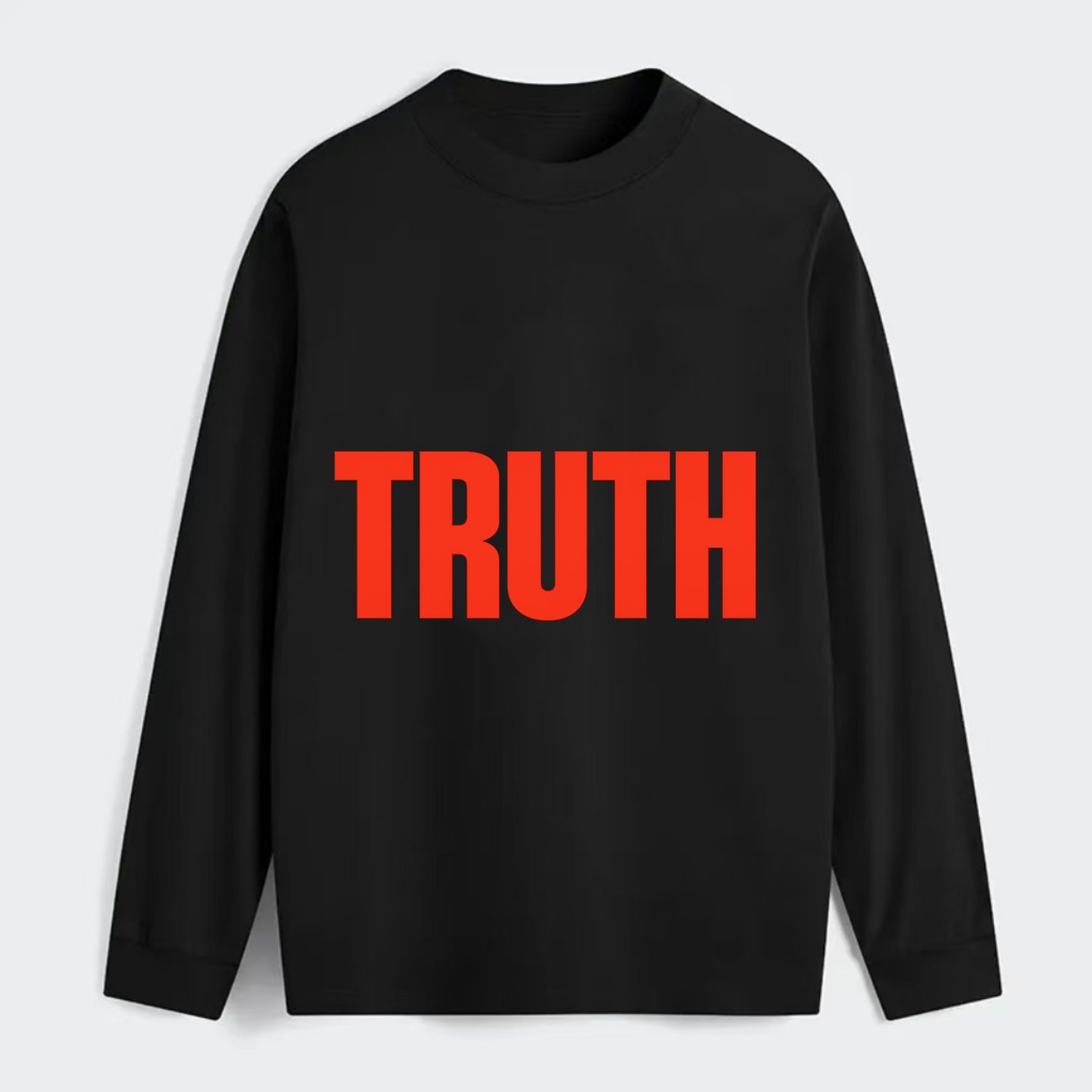 Bold typography design - "TRUTH" - honesty, reality - Classic Long Sleeve Shirt - Black