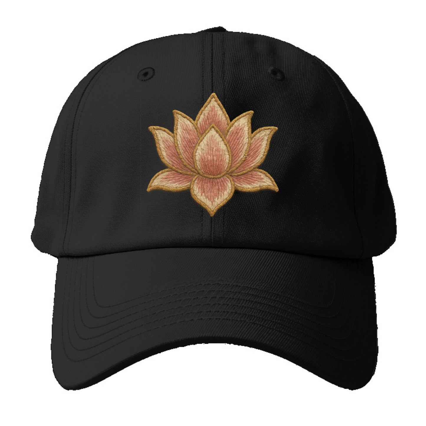 Lotus Flower - Baseball Cap For Big Heads - Black