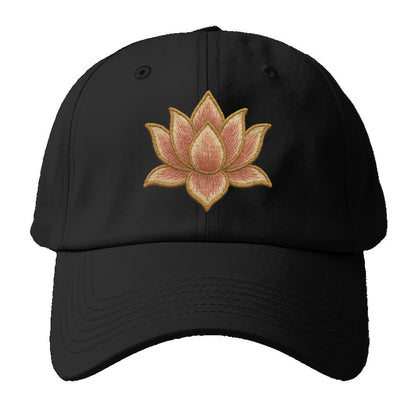 Lotus Flower - Baseball Cap For Big Heads - Black