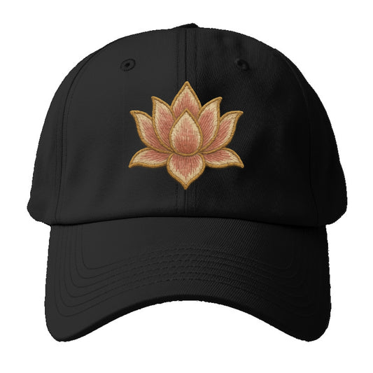 Lotus Flower - Baseball Cap For Big Heads - Black