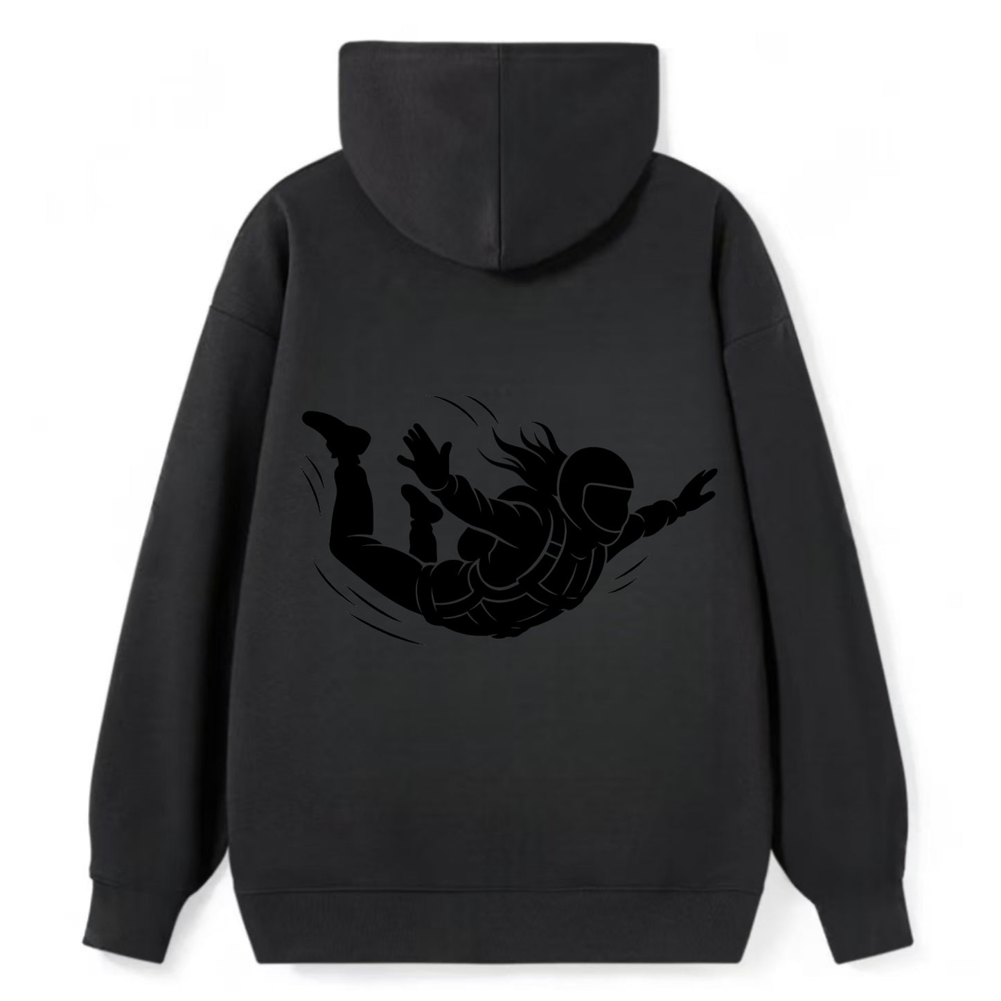 Skydiver free-fall position - Classic Pullover Hoodie - Black