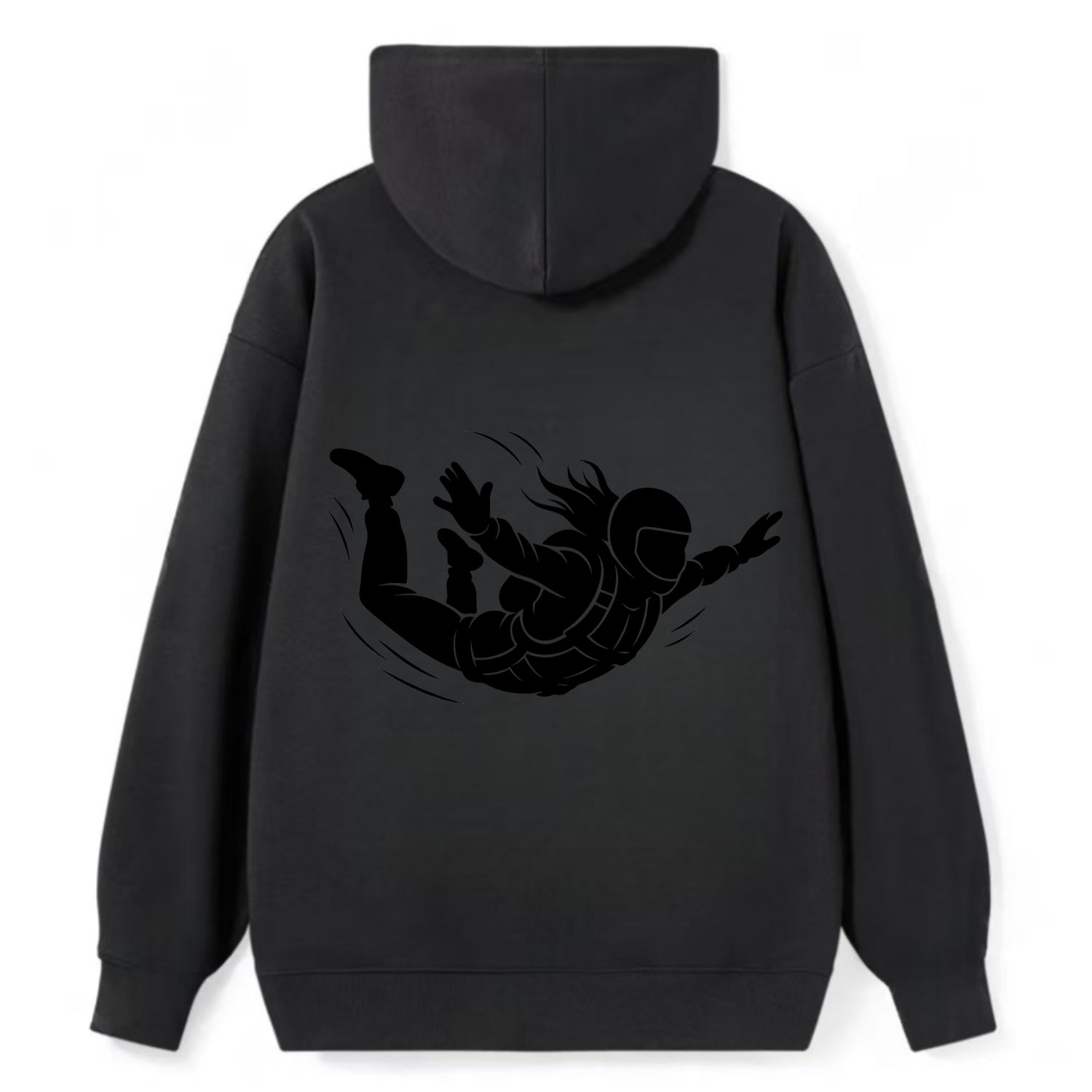 Skydiver free-fall position - Classic Pullover Hoodie - Black