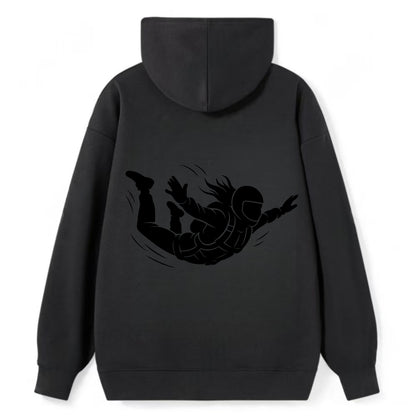 Skydiver free-fall position - Classic Pullover Hoodie - Black