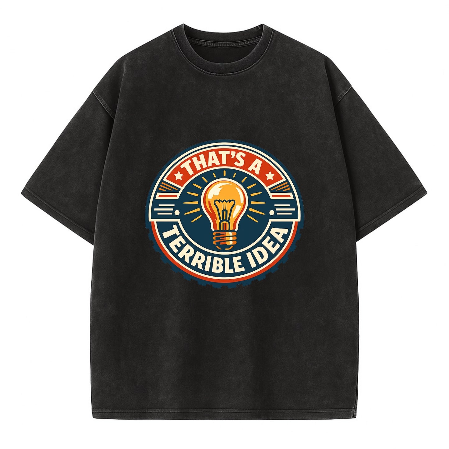 Bold Idea Rebellion - Vintage T-shirt - Black