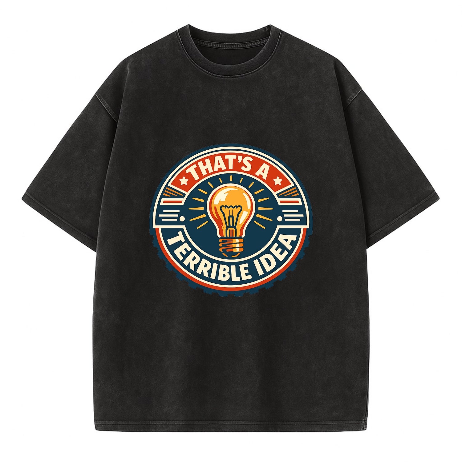 Bold Idea Rebellion - Vintage T-shirt - Black