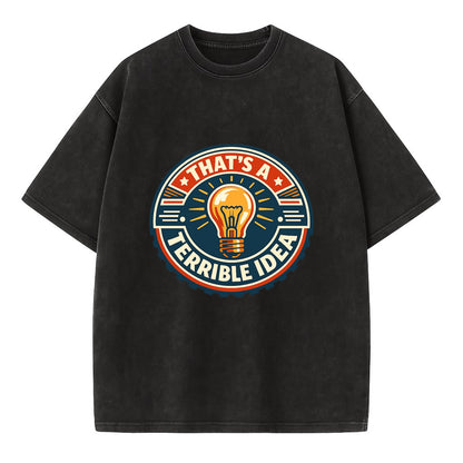 Bold Idea Rebellion - Vintage T-shirt - Black