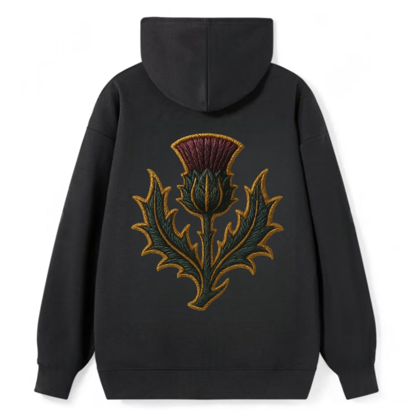 Scottish Thistle  - Classic Pullover Hoodie - Black