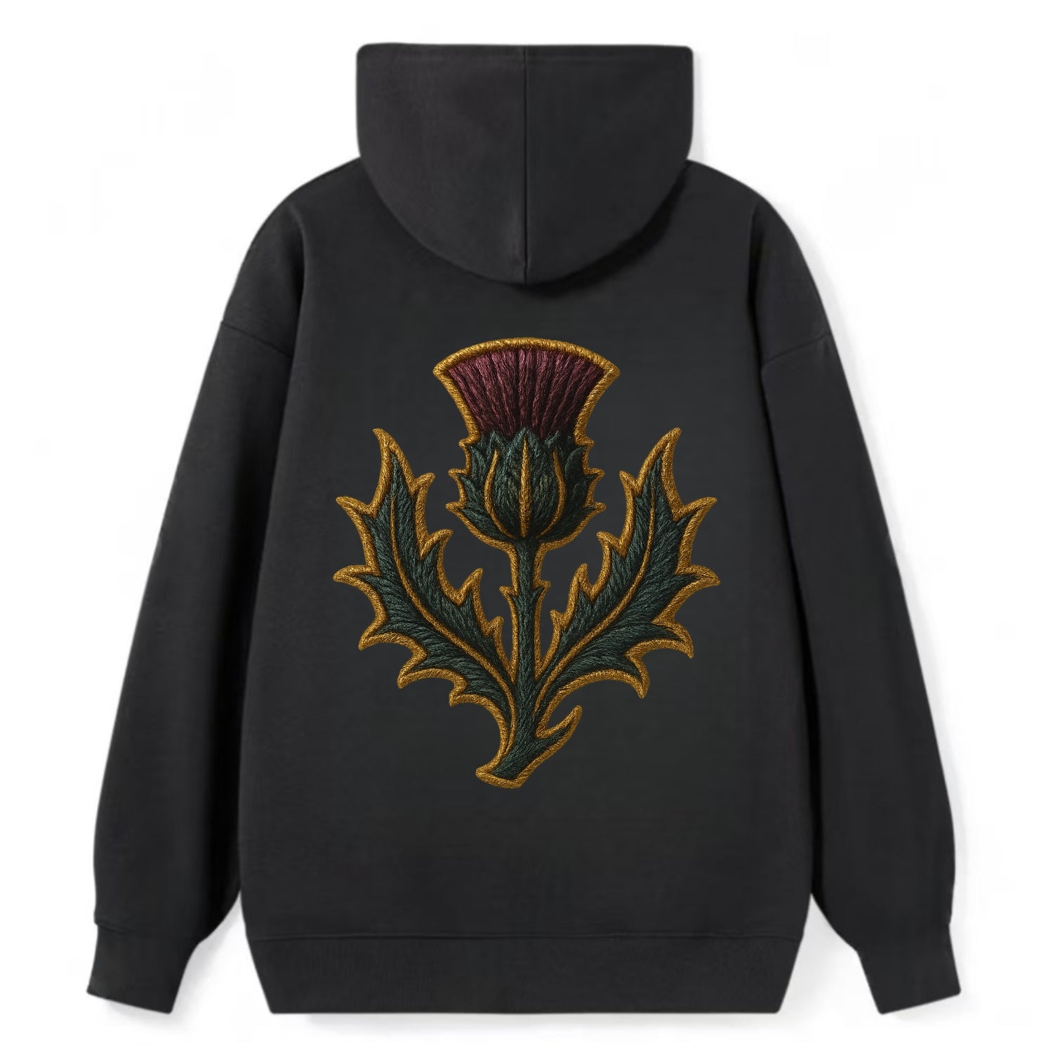 Scottish Thistle  - Classic Pullover Hoodie - Black
