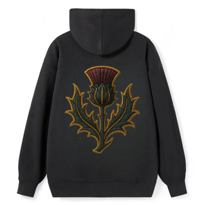 Scottish Thistle  - Classic Pullover Hoodie - Black