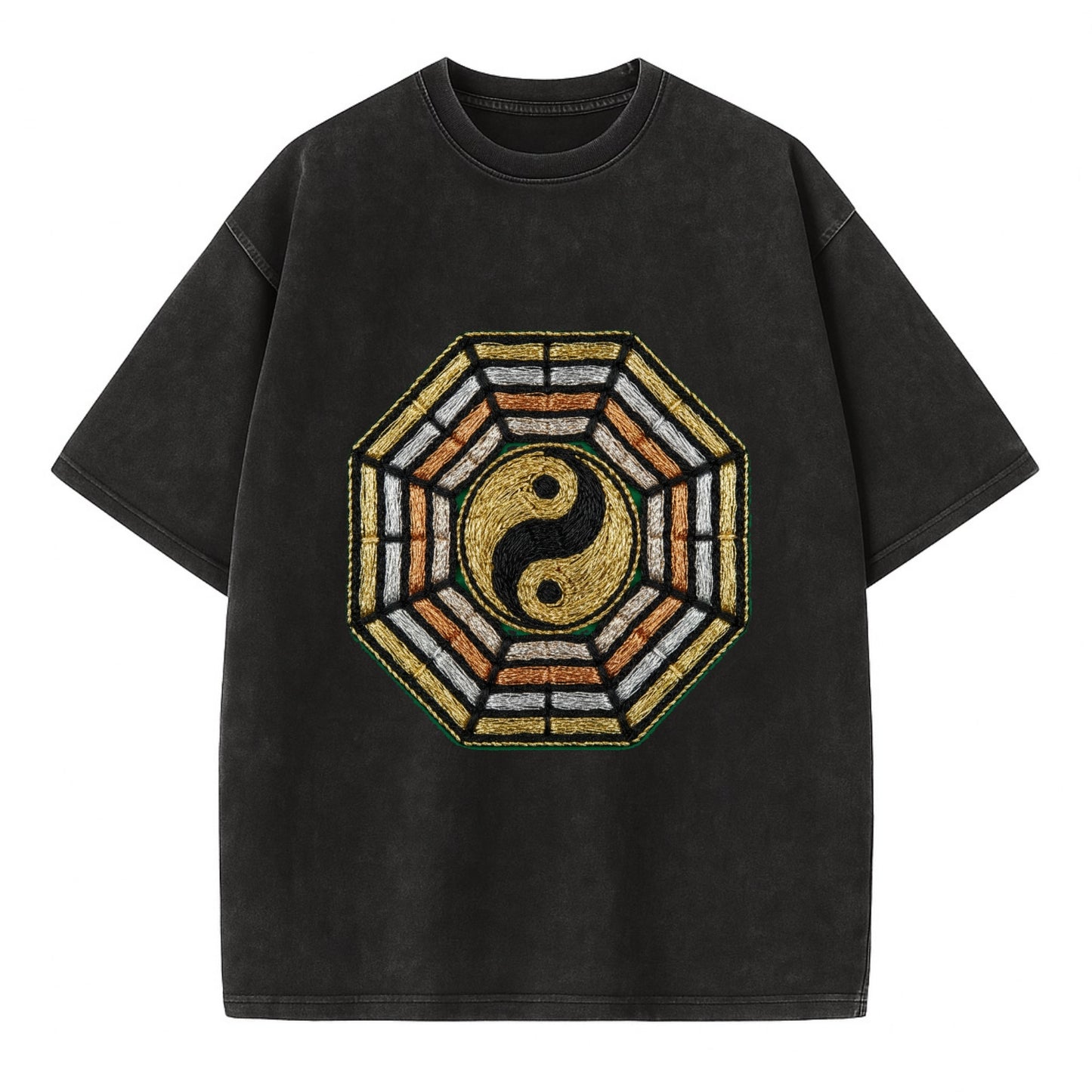 Bagua - Vintage T-shirt - Black