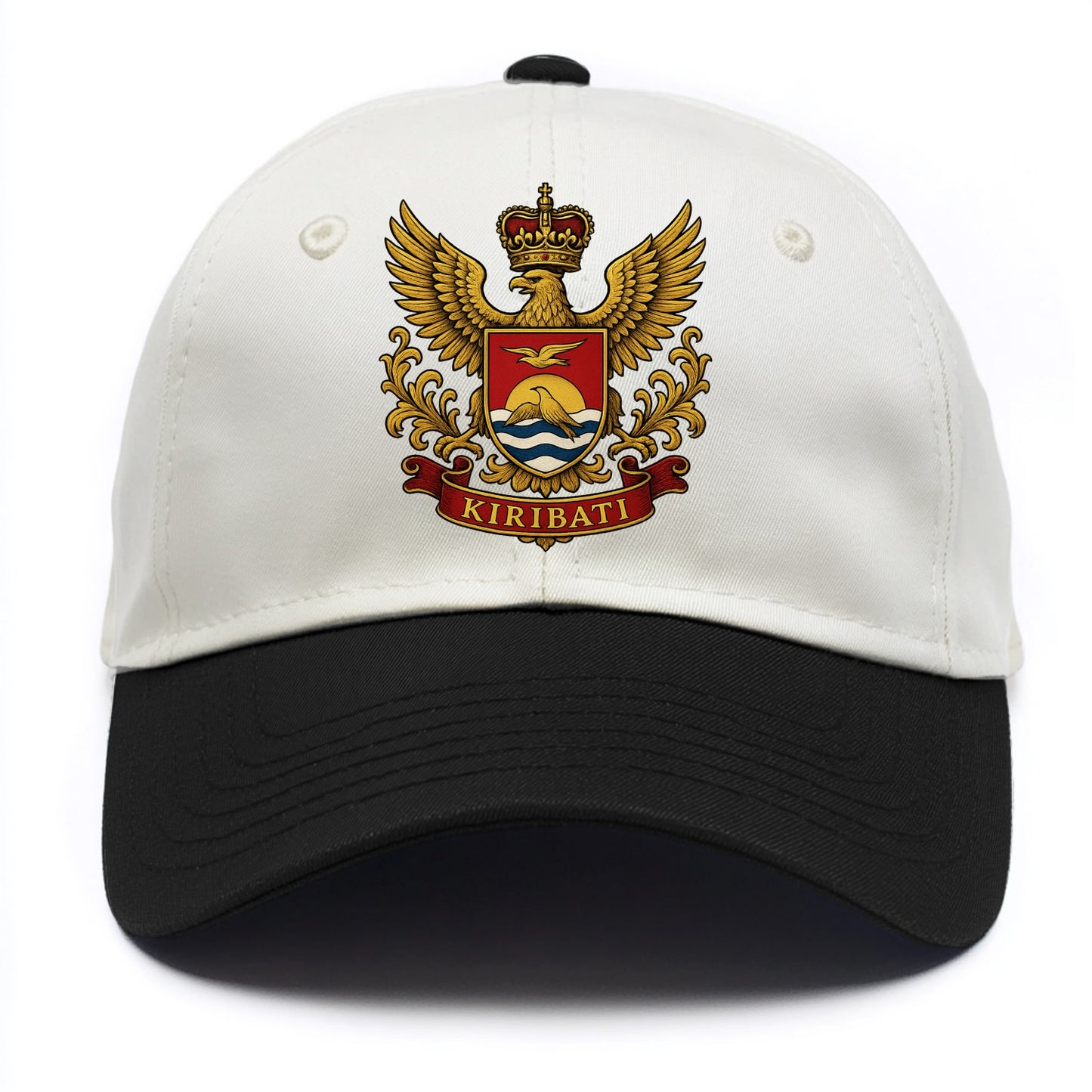 Kiribati Heritage Badge  - Two Tone Cap - Black