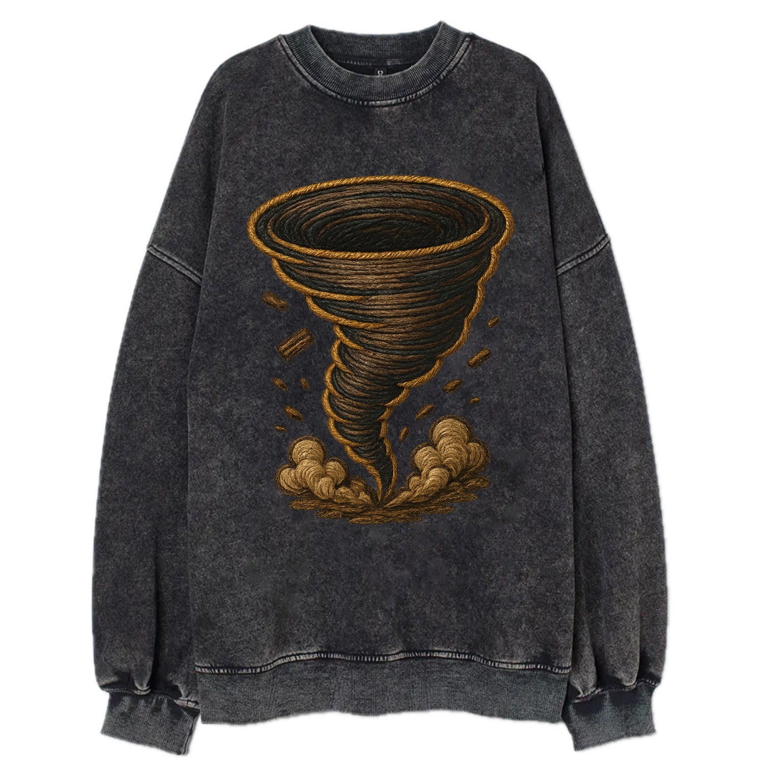Tornado  - Vintage Sweatshirt - Black