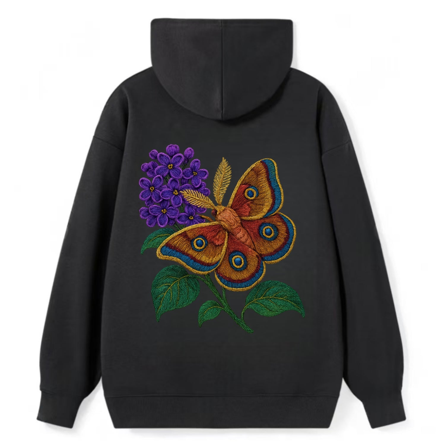 Polyphemus Moth - Classic Pullover Hoodie - Black