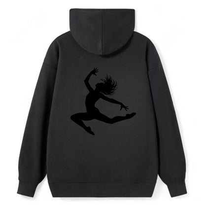 Contemporary dancer leap mid-air - Classic Pullover Hoodie - Black