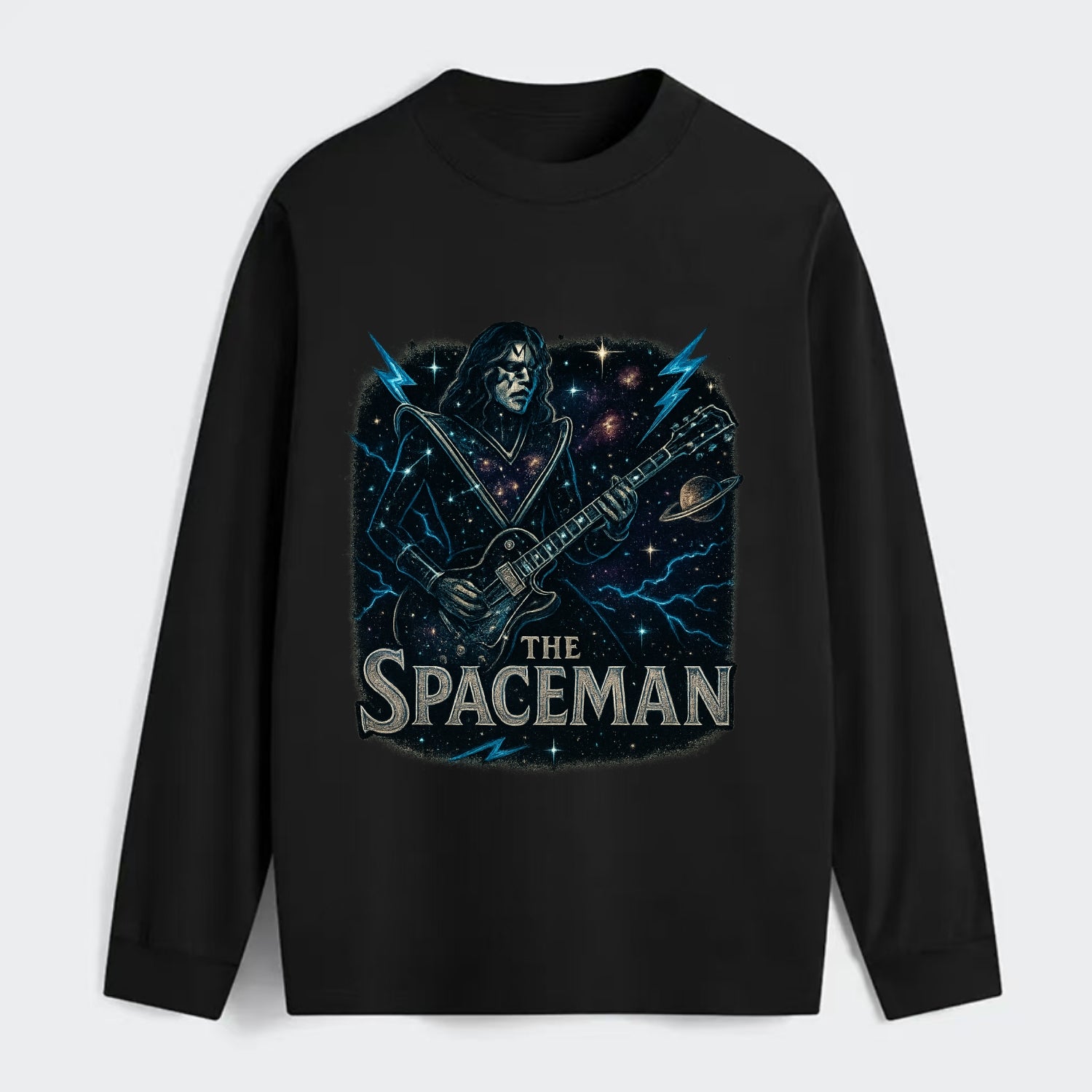 Spaceman Constellation - Classic Long Sleeve Shirt - Black