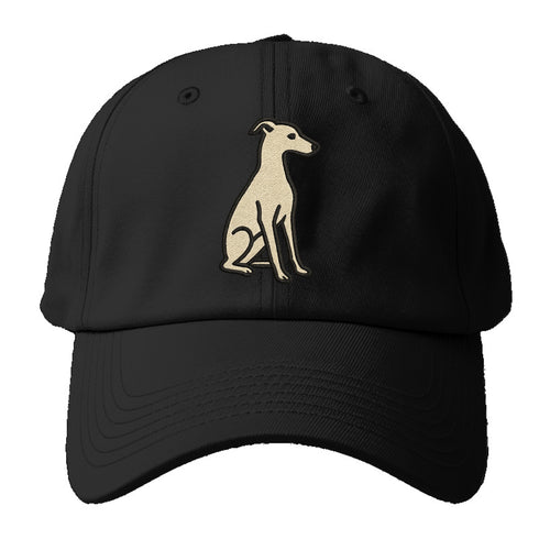 Italian Greyhound - Gray sitting pose - Baseball Cap For Big Heads