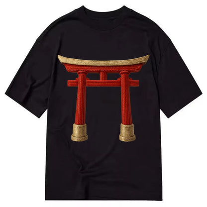 Japanese Torii Gate  - Classic T-shirt - Black