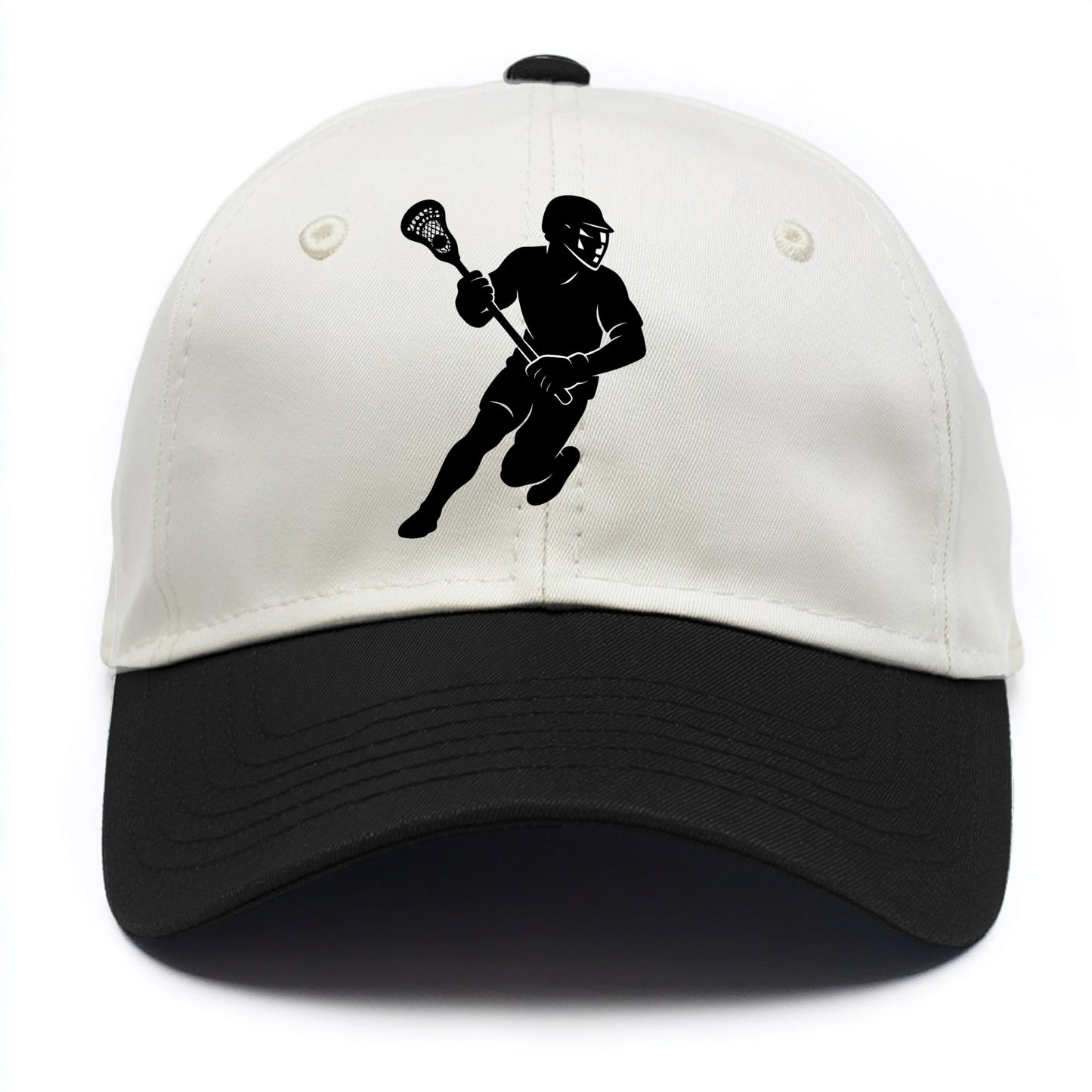 Lacrosse player cradling stick - Two Tone Cap - Black
