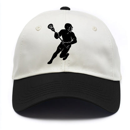 Lacrosse player cradling stick - Two Tone Cap - Black