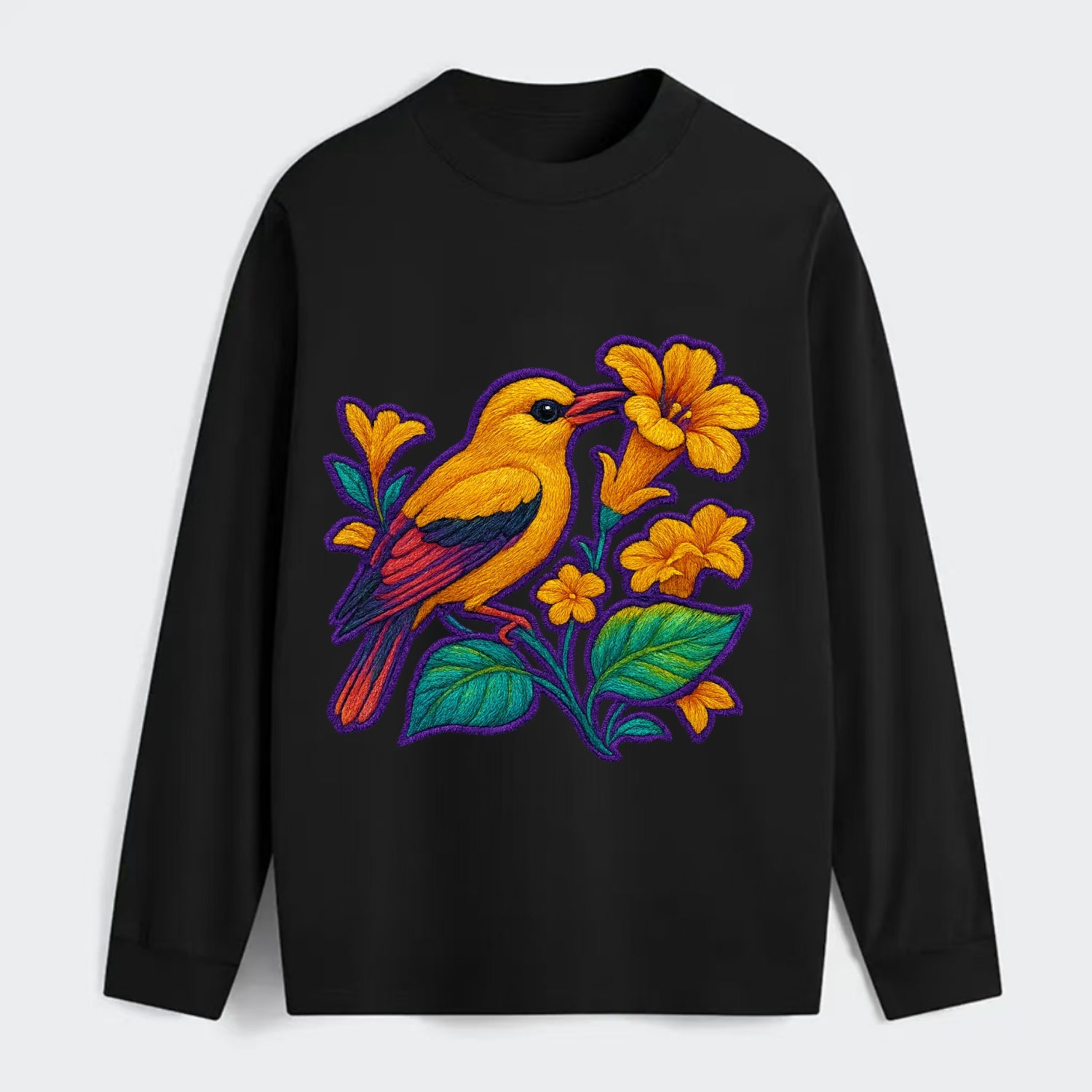 Golden Oriole - Classic Long Sleeve Shirt - Black