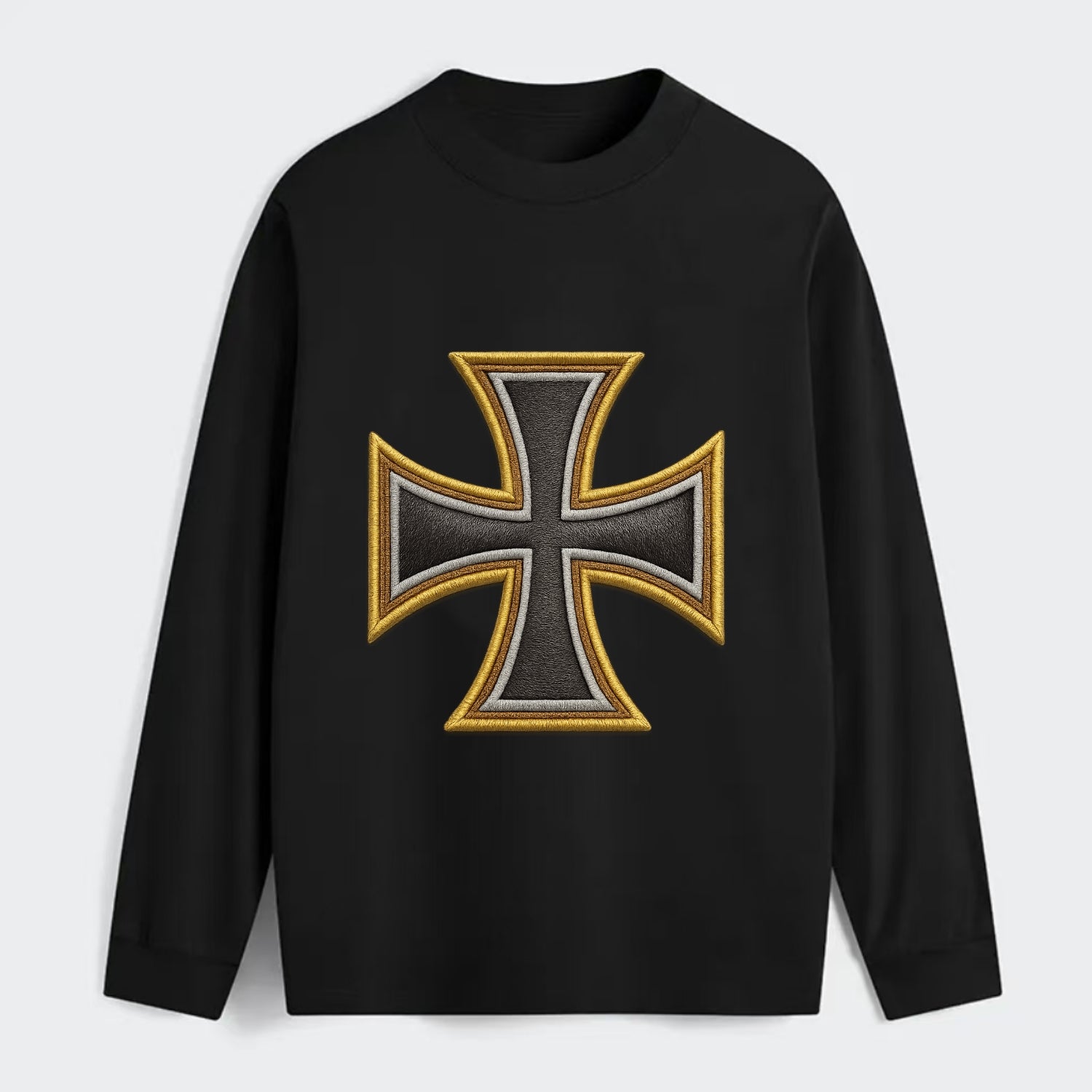 Teutonic Cross  - Classic Long Sleeve Shirt - Black