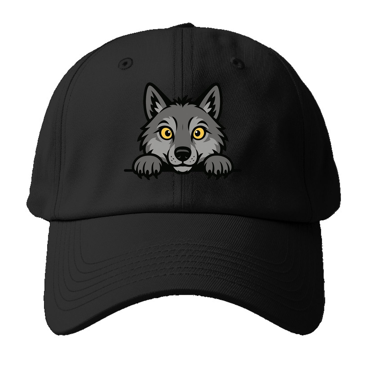 Wolf  - Baseball Cap - Black