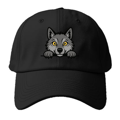 Wolf  - Baseball Cap - Black