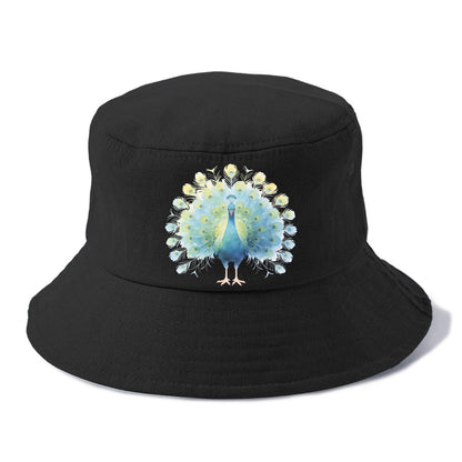Peacock - Bucket Hat - Black