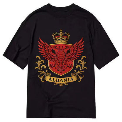 Albania Heritage Badge  - Classic T-shirt - Black
