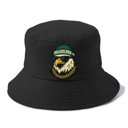 "eagle" "philadelphia" "phi" "green" "us East" - Bucket Hat - Black