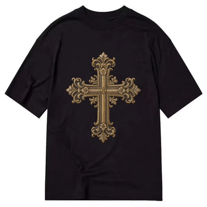Victorian Cross  - Classic T-shirt - Black