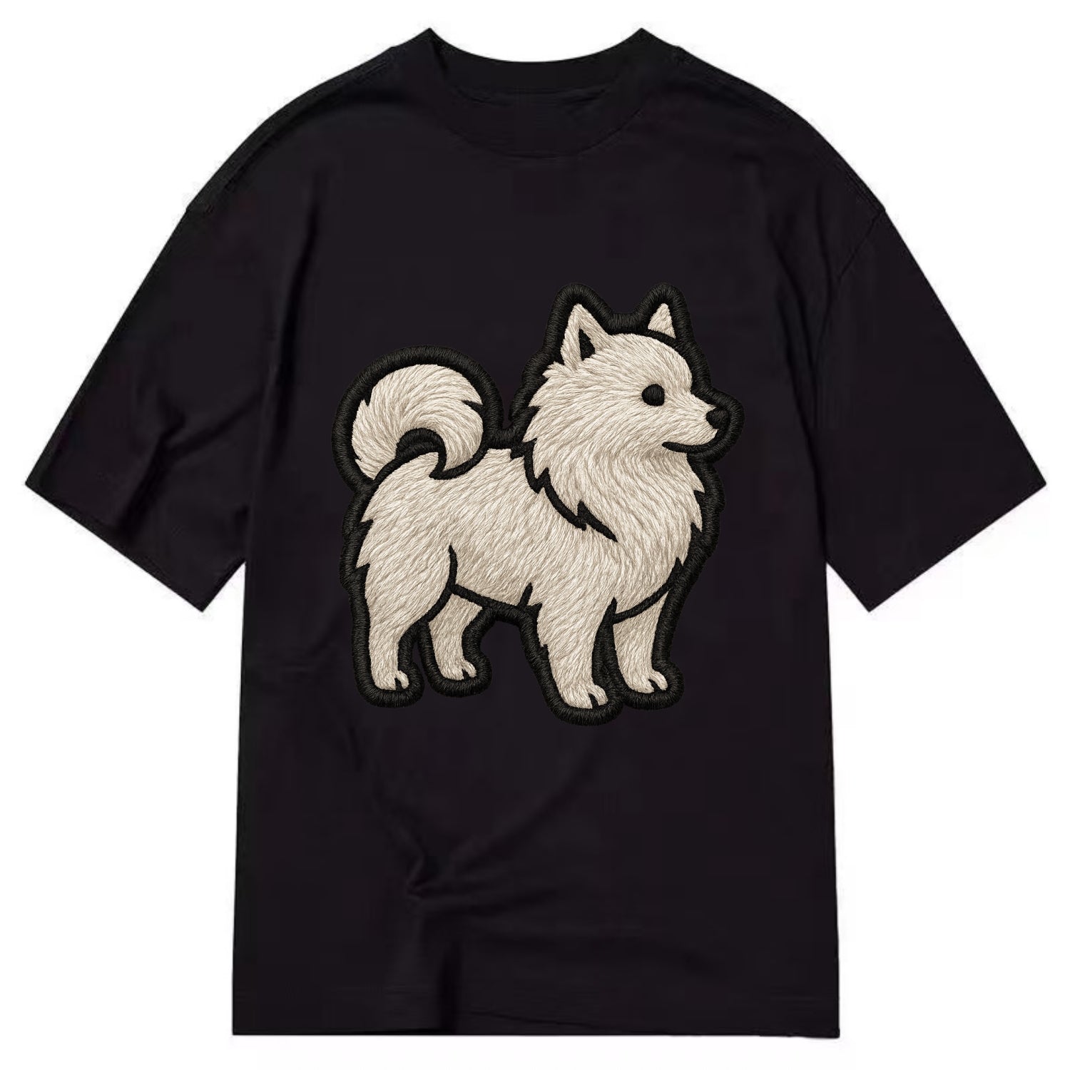 Japanese Spitz - Contemporary white spit - Classic T-shirt - Black