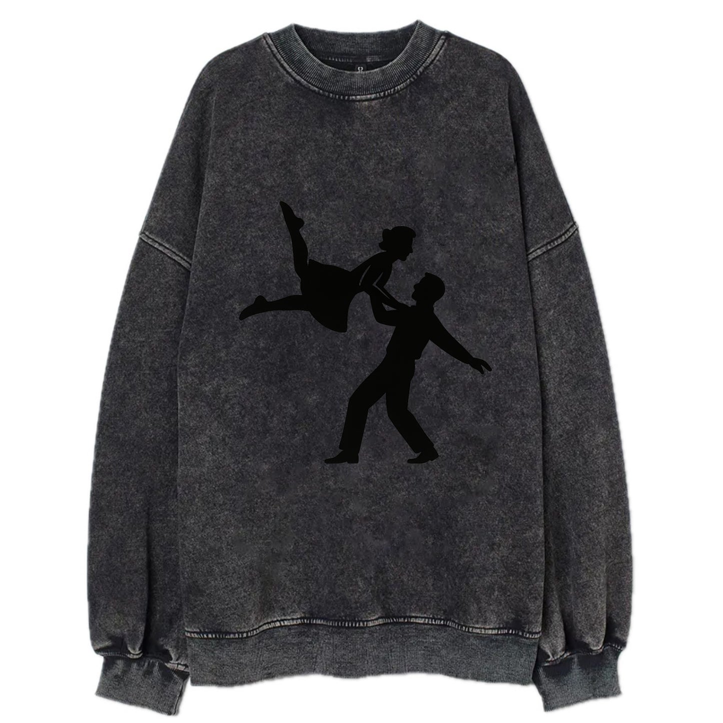 Swing dancers aerial lift - Vintage Sweatshirt - Black