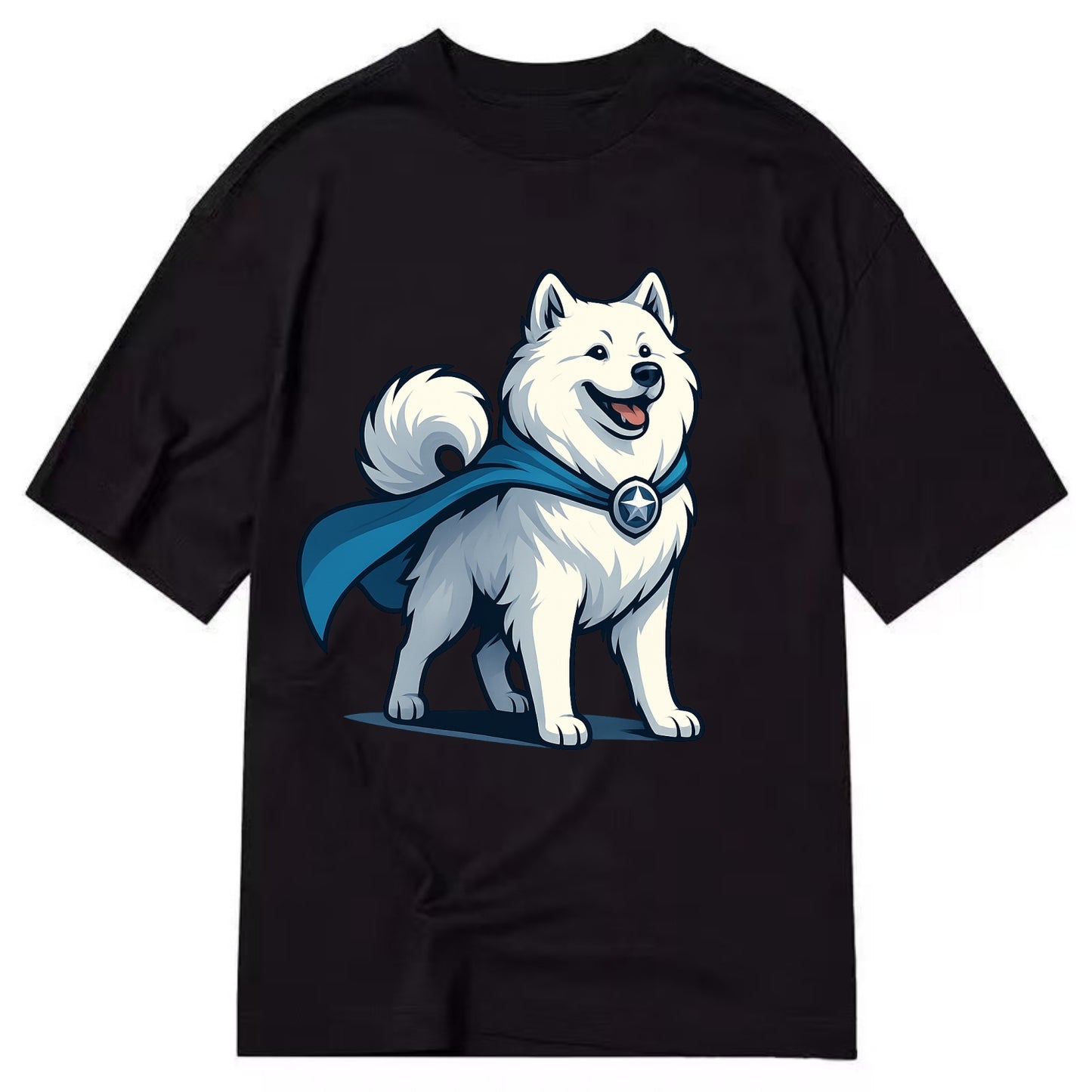 Samoyed Winter Hero  - Classic T-shirt - Black
