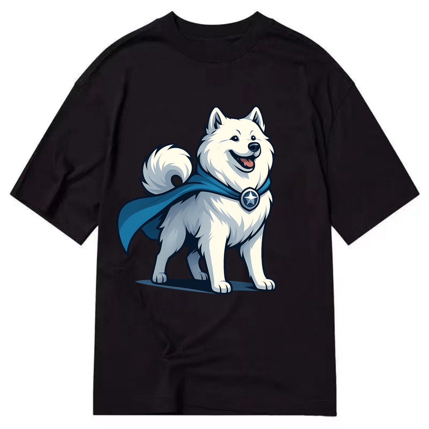 Samoyed Winter Hero  - Classic T-shirt - Black
