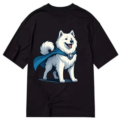 Samoyed Winter Hero  - Classic T-shirt - Black