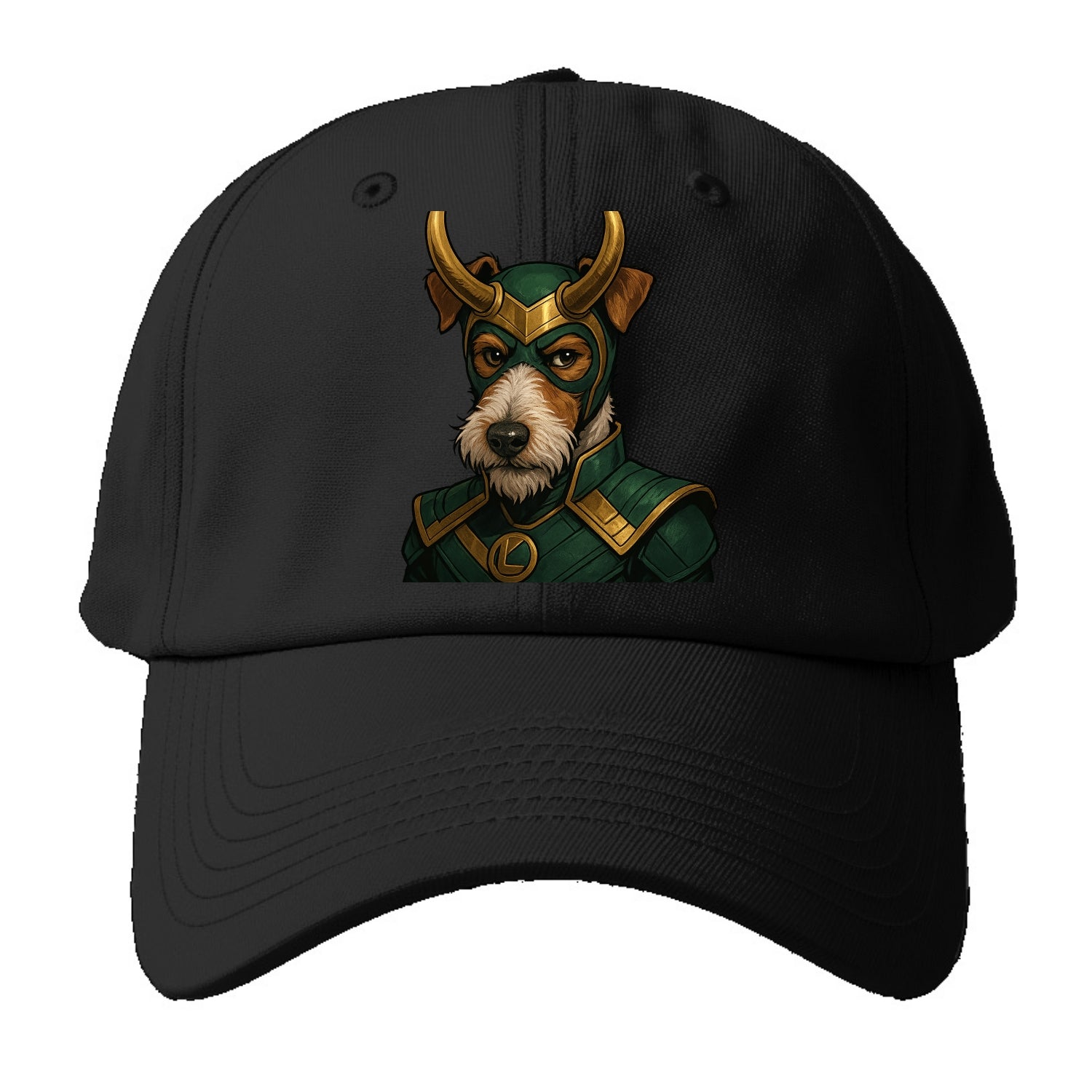 Fox Terrier Loki  - Baseball Cap - Black