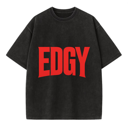 Bold typography design - EDGY - pushing boundaries, unconventional - Vintage T-shirt