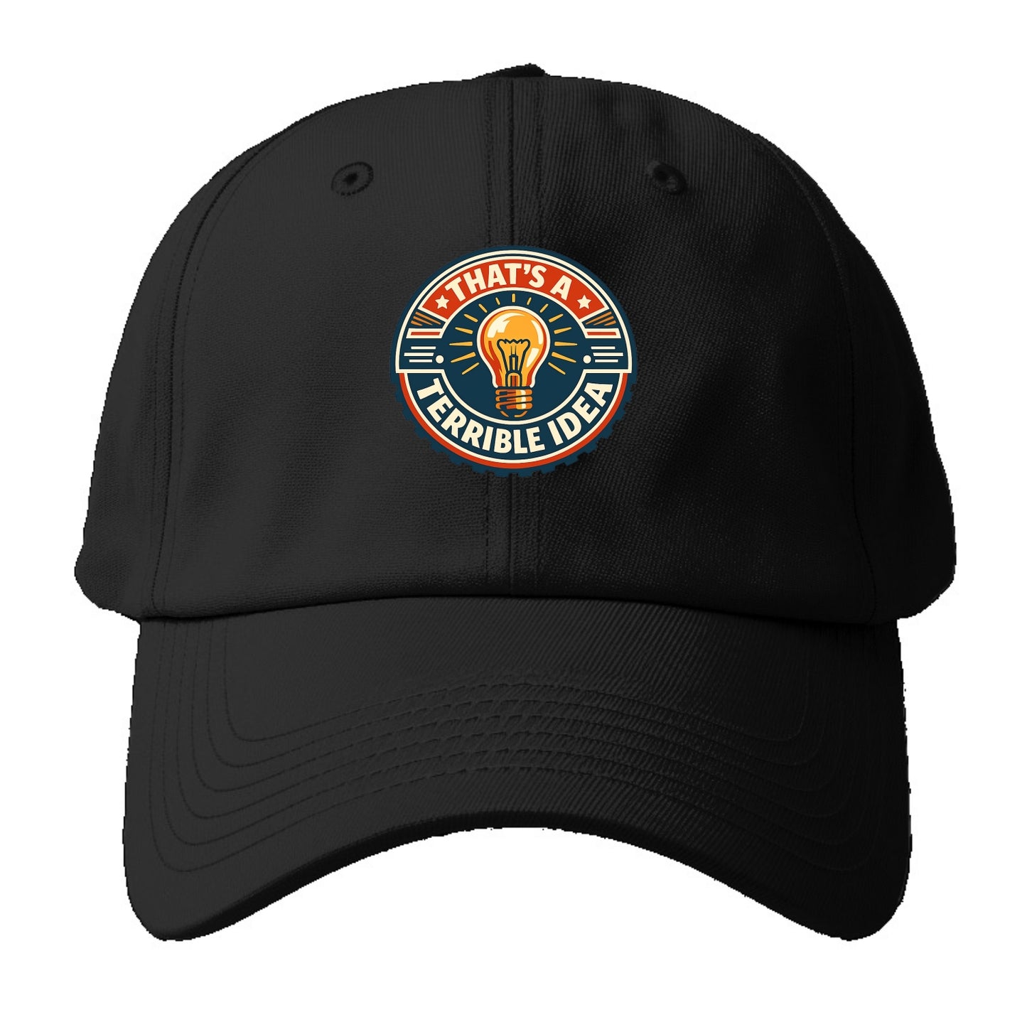 Bold Idea Rebellion - Baseball Cap For Big Heads - Black