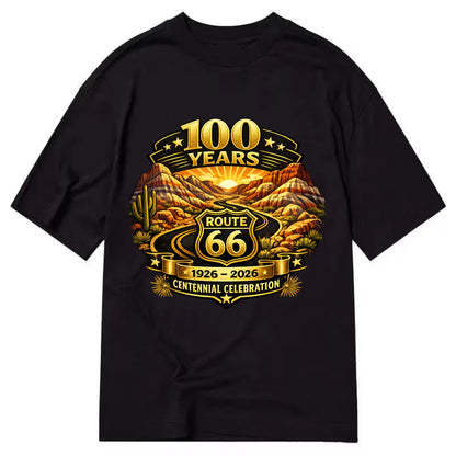 PAINTED DESERT | Colorful desert landscape | Route 66 winding through | Natural - Classic T-shirt - Black