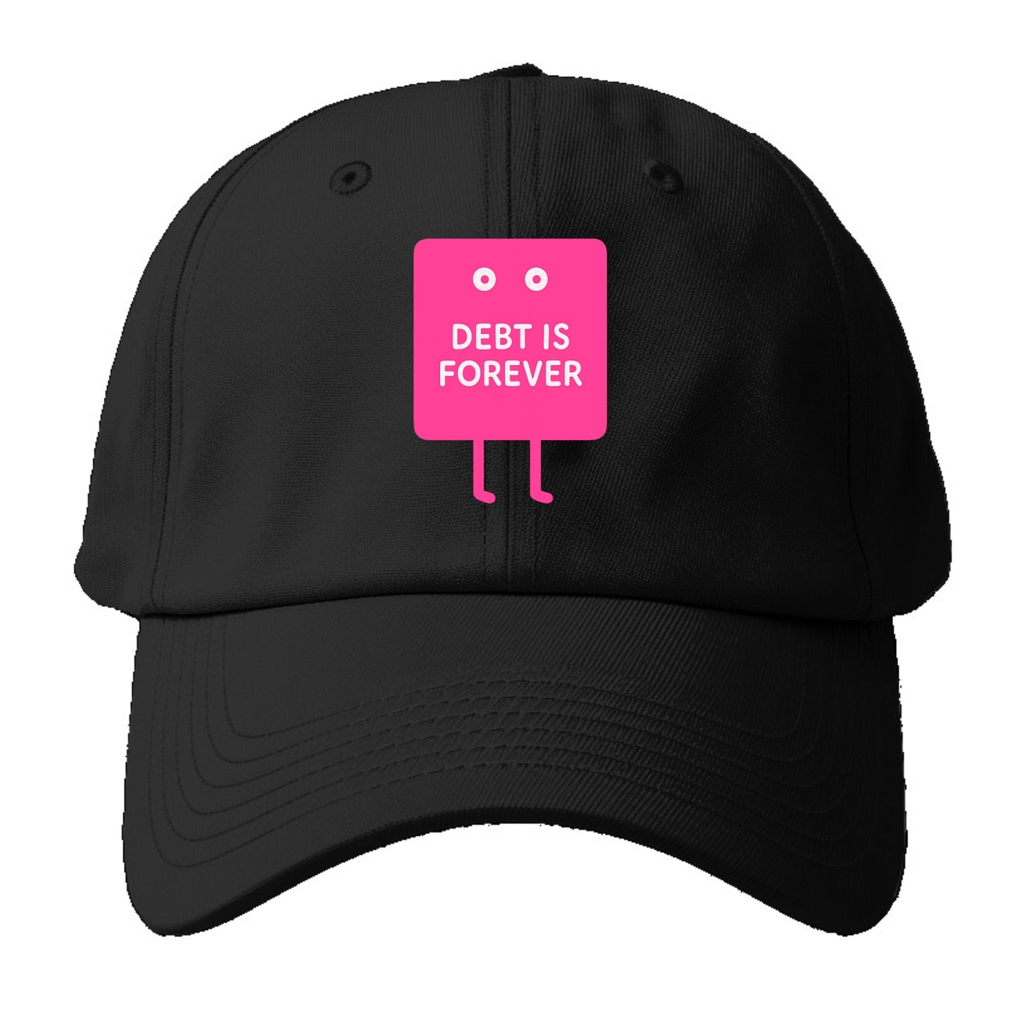 DEBT IS FOREVER | Immortal credit card - Baseball Cap - Black